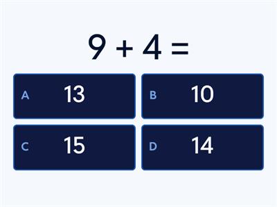 Set 17, +0, +1, complements of 10, + 10 and 9+ (2, 3, 4, 5, 6, 7)