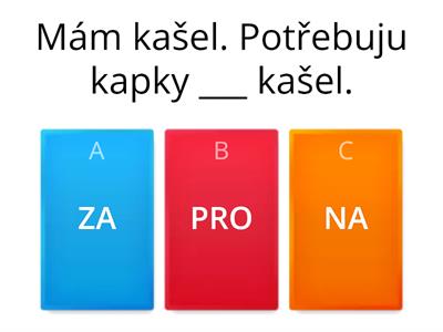 L9 prepozice PRO, NA, ZA