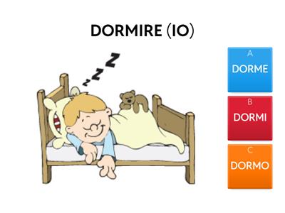 PRESENTE INDICATIVO - VERBI IN -IRE e -ISC-