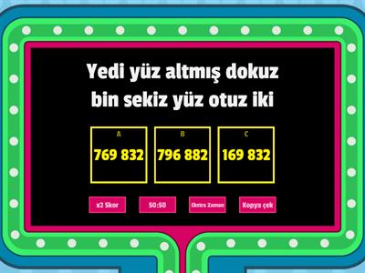 5. Sınıf Matematik doğal sayılar