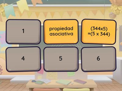 Relaciona las propiedades de la multiplicació