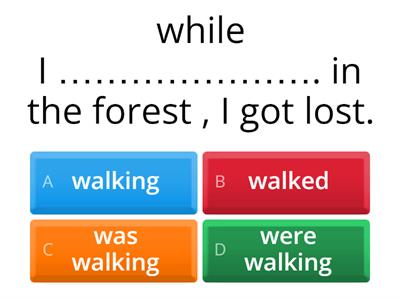 Past Progressive Past simple 