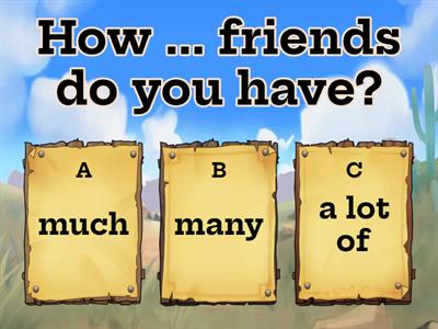 much, many, a lot of