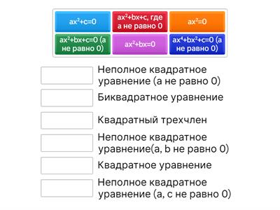 Квадратные уравнения