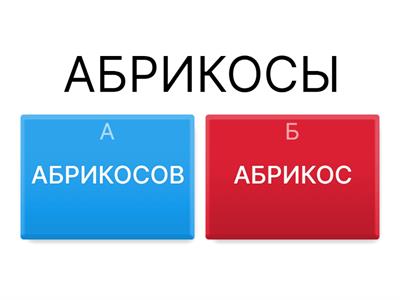  Родительный падеж мн. ч.