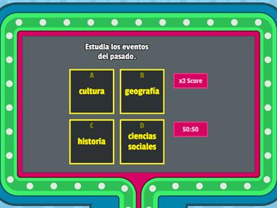 Repasemos: Las disciplinas de las ciencias sociales