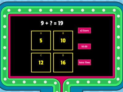 AR Addition Fact Fluency #1