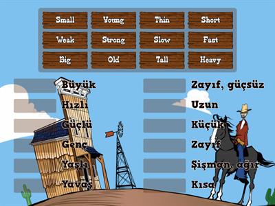 kelime eşleme, 3. sınıf adjectives and adverbs