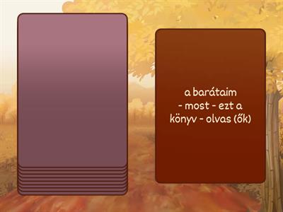 -s, -sz, -z ált hat mondatalkotás