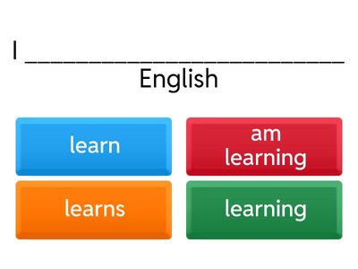 Present Continuous tense