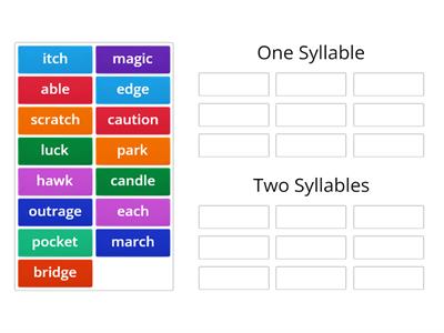 Word Sort Cycle#19