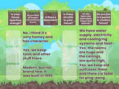Match the questions with the answers