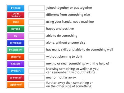 Band2 definitions Page3- Adjectives, Adverbs and expressions