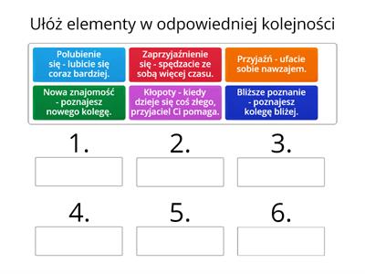 Przyjaźń - etapy