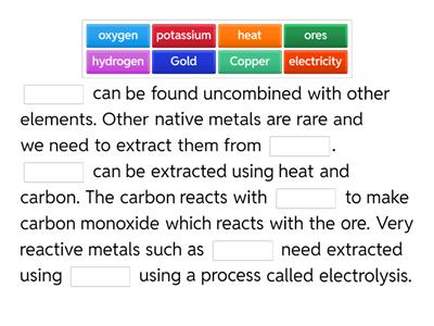 Extracting metals from ores