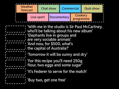 Unit 5A - TV Programmes