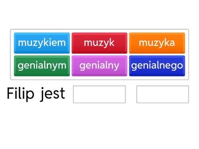 narzędnik + biernik liczba pojedyncza