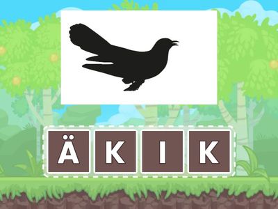 Mikä lintu kirjaimista muodostuu? (5)