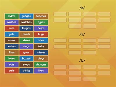 ending -S (Present Simple) 