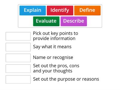 Command Verbs Early Years