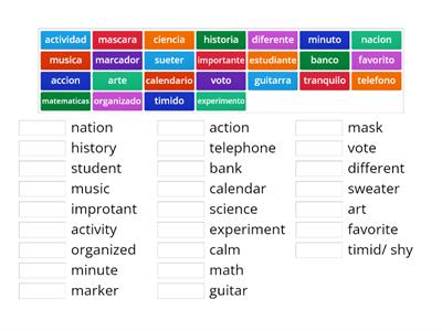 Spanish Cognates