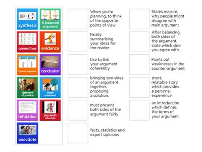 What do you need for a balanced argument?