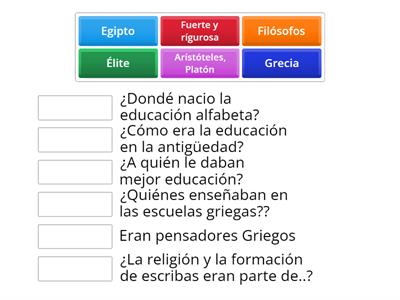 La educación antigua