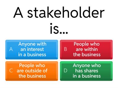  Stakeholders