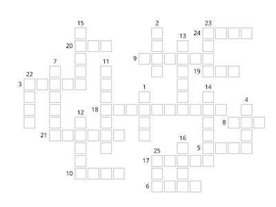  Irregular Past Simple Verbs Crossword