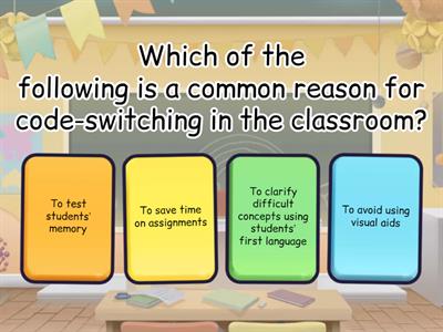 SOCIOLINGUISTICS (code-switching)