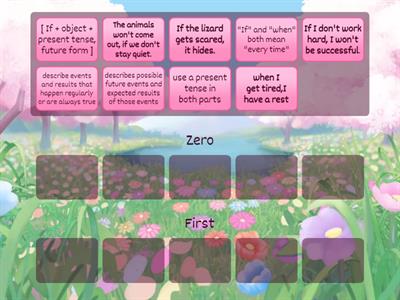 Zero and first conditional