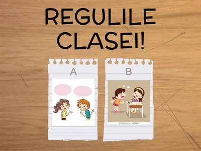 Regulile Clasei Pregătitoare