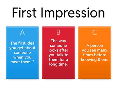 Vocab Revision (Unit 1) 