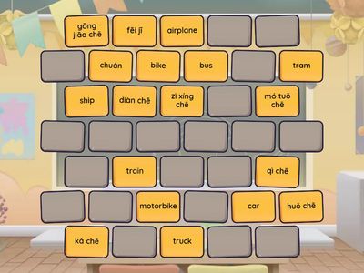 Transport - English and Pinyin