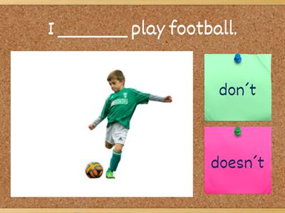 Present simple negative