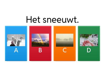 Quiz Het weer