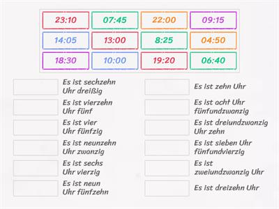 German time - 24 hour clock