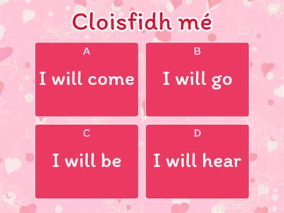 Irish Future Iregular Verbs