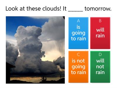 Will, Going to, Present Continuous