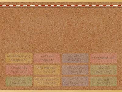 Subject and Object Questions