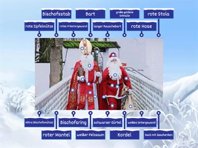 Der Nikolaus (links) und der Weihnachtsmann (rechts)