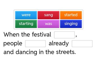 Past Simple + Past Continuous