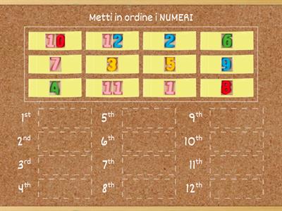 Metti in ordine i NUMERI