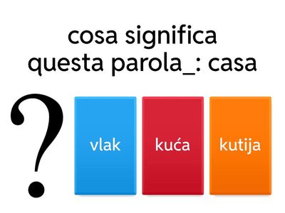 Talijanski- vokabular