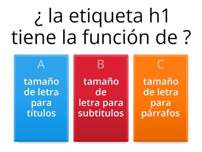 Etiquetas de HTML