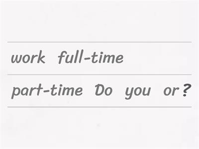 Present Simple, Personal Questions