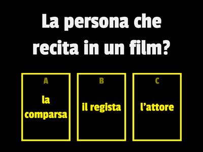 IL LESSICO DEL CINEMA