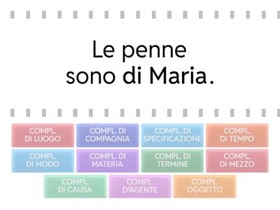 QUIZ SUI COMPLEMENTI _ Maestra Laura