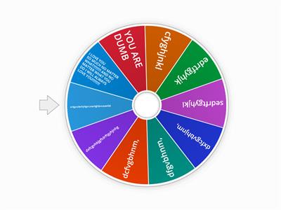 Spin the wheel