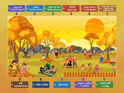 Picture - autumn activities (park)